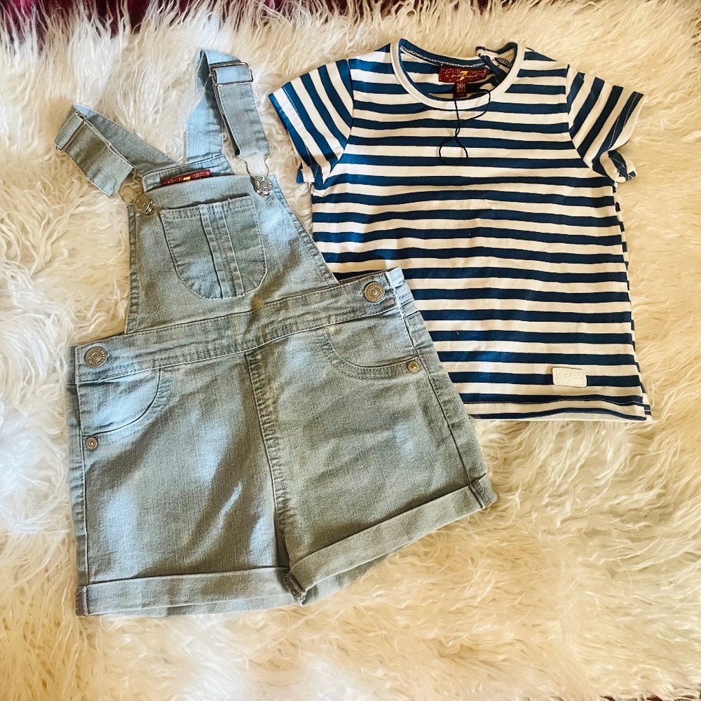 New 7 For All Mankind 12M 2 Piece Set